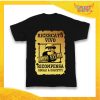 T-Shirt Bimbo Nera Maglietta "Babbo Natale Ricercato" grafica Oro Gadget Eventi