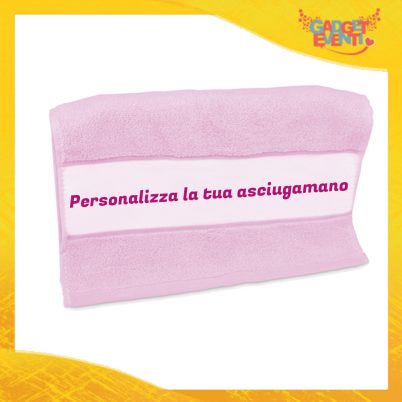 Asciugamano Personalizzabile Rosa Gadget Eventi