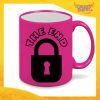 Tazza Fluo Fucsia Personalizzata "The End" Mug Colazione Breakfast Idea Regalo Per Addii al Celibato Gadget Eventi