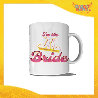 Tazza Bianca Personalizzata "Bride Security" Mug Colazione Breakfast Idea Regalo Addio al Nubilato Gadget Eventi