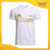 T-Shirt Uomo Bianca Addio al Celibato Maglietta "Team Sposo Sosteniamolo Tutti" Gadget Eventi