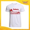 T-Shirt Uomo Bianca Addio al Celibato Maglietta "Futuro Sposo Sosteniamolo Tutti" Gadget Eventi