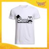 T-Shirt Uomo Bianca Addio al Celibato Maglietta "Team Sposo Sosteniamolo Tutti" Gadget Eventi