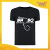 T-Shirt Uomo Nera Addio al Celibato Maglietta "Team Servizio Shotteria" Gadget Eventi