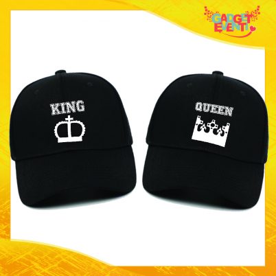Cappellini neri king queen corona