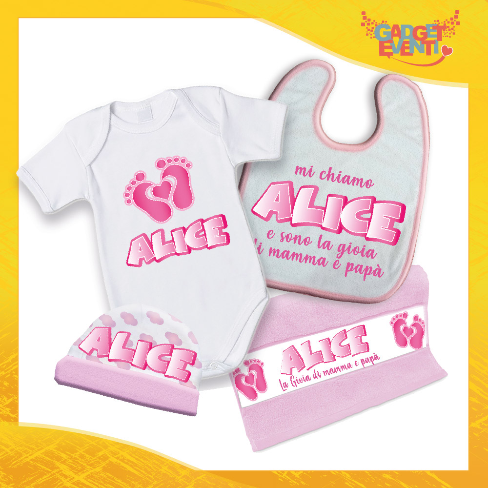 Set nascita personalizzato: Corredino neonato/asilo - asciugamani bimbo