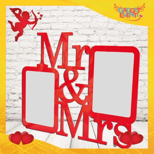 Cornice in plexiglass Red Love MR & MRS