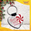 portachiavi in similpelle personalizzato " I'm Your Sweet Christmas "