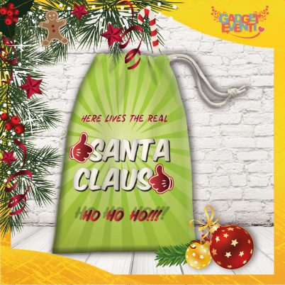 sacco natalizio portavregali personalizzato " Santa Claus "