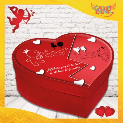 scatola acuore San Valentino personalizzata " BOLLE DI SAPONE "