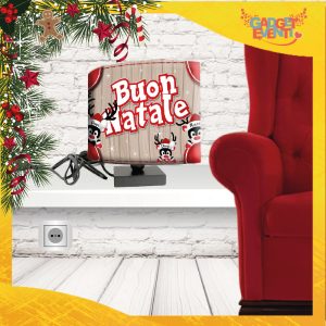 Lampada Abatjour da tavolo personalizzabile " Buon Natale Renne con Nomi "