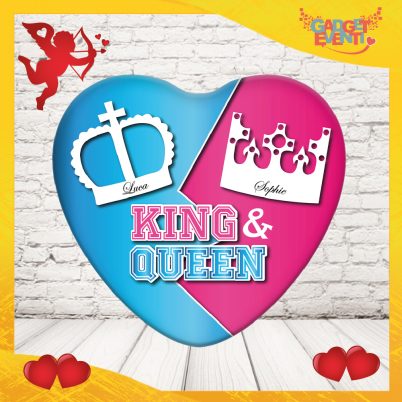 Mouse pad personalizzabile" King & Queen con Nome"