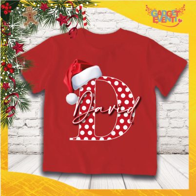 T-shirt natalizia bimbo ''Christmas Letter'' Rossa
