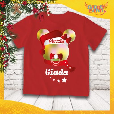 T-shirt natalizia bimbo ''Topetto'' Rossa