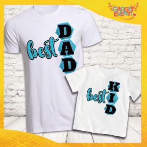 Coppia T-shirt ''Best Dad'' Bianche