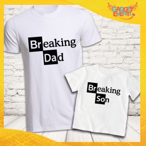 Coppia T-shirt ''Breaking Dad'' Bianche